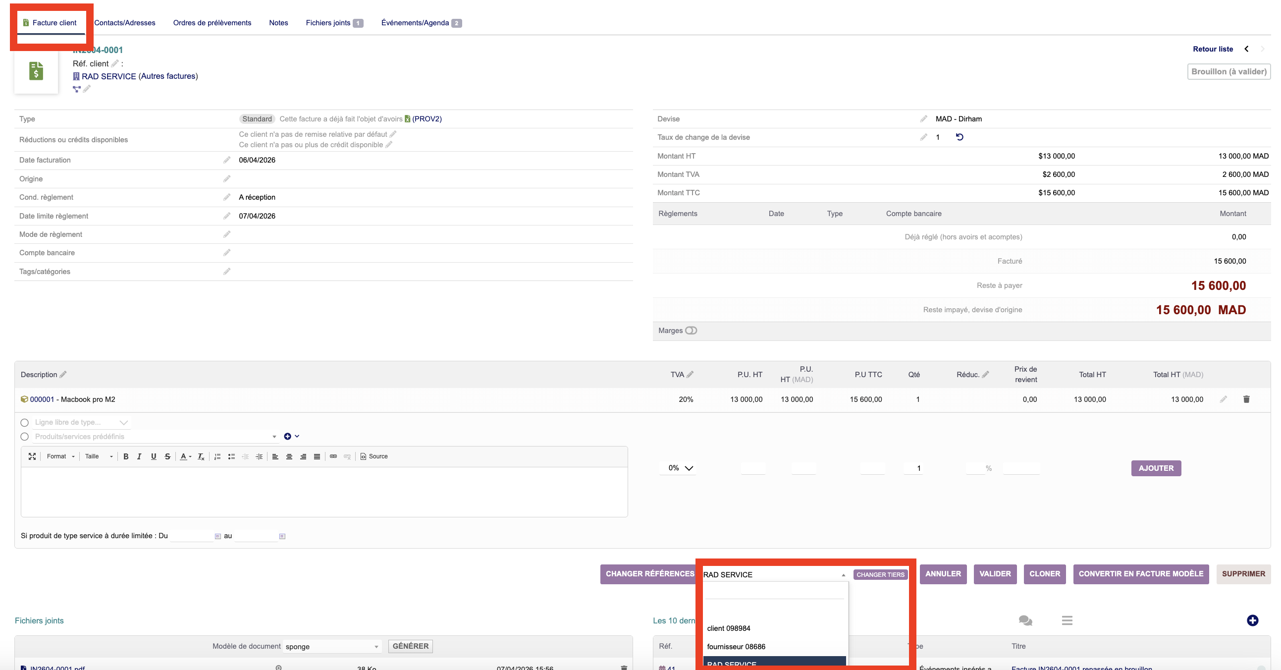 Thirdpartymodifier: change third party on a draft card